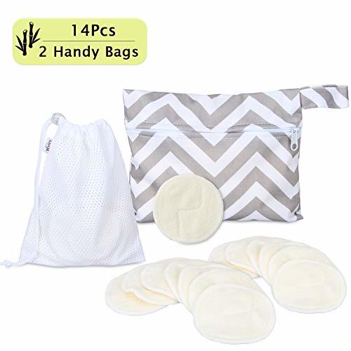 Beauty Luxja Discos Desmaquillantes Reutilizables con 2 Bolsa de Almacenar, Lavables Rondas Faciales