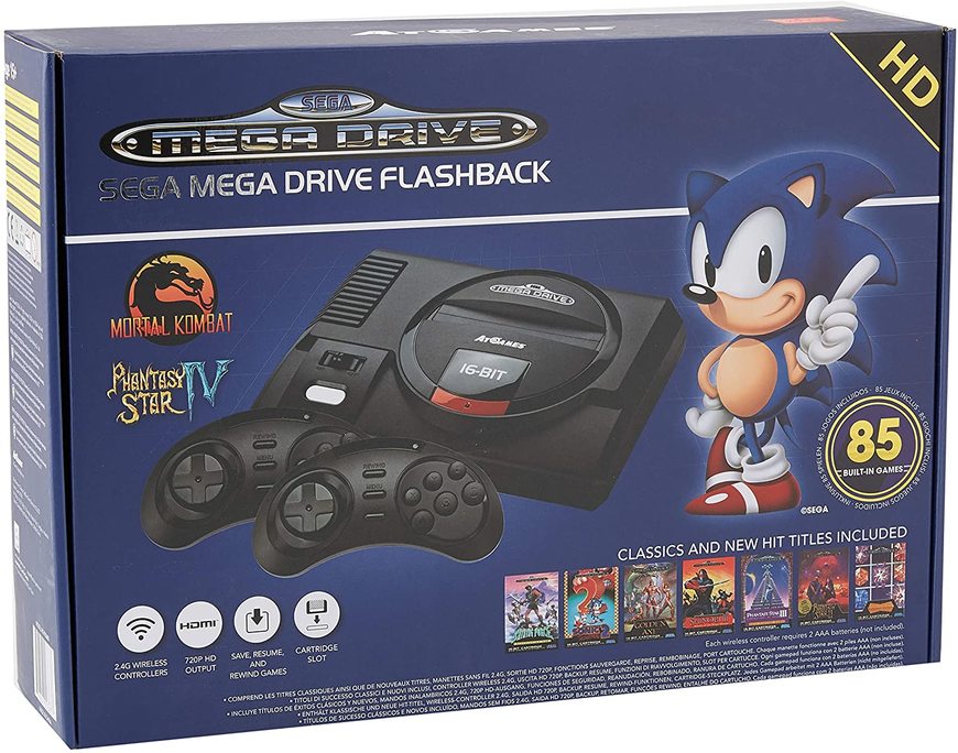 Fashion Import - Consola Retro Sega Mega Drive Wireless HD (85 Juegos ...