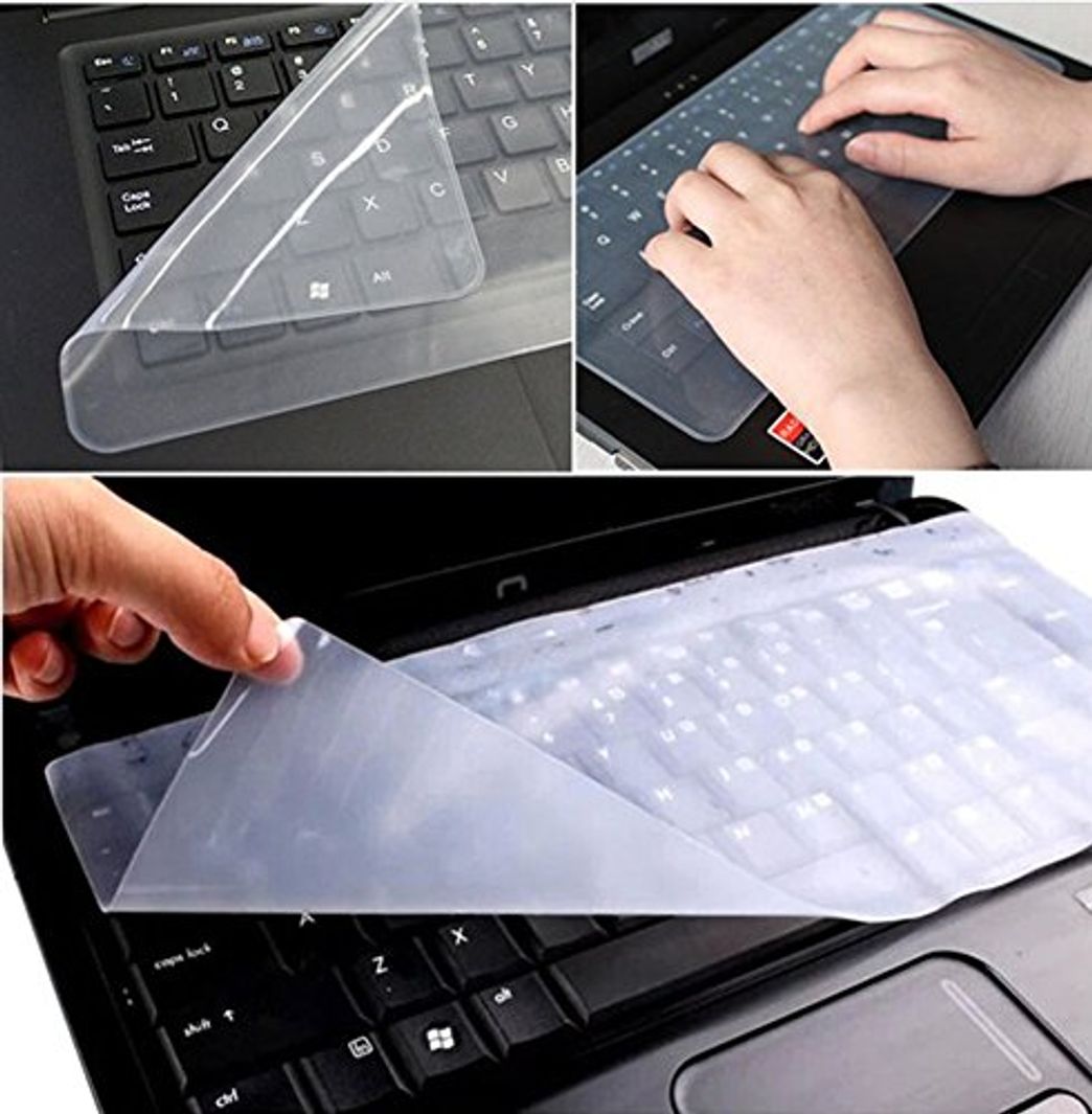 Producto Distinct® 3pcs Universal portátil PC Notebook Silicona Claro Protector de Teclado Cubierta