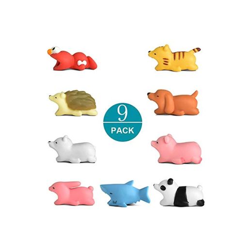 Newseego Protector de Cable Cargador de Ahorro Chewers de Cable Cute Animal