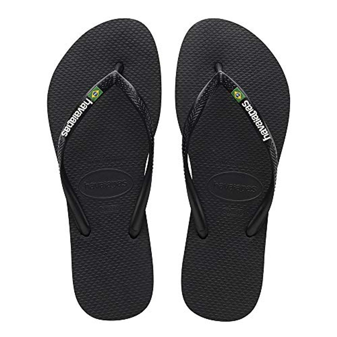 Producto Havaianas Slim Brasil Logo, Chanclas para Mujer, Negro