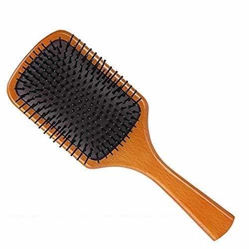 Producto 1SourceTek Cepillo de pelo de paleta de madera natural, cepillo de pelo