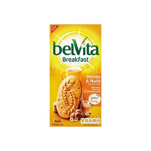 Belvita miel y nuez desayuno Galletas 6 x 50g