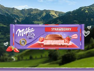 Milka Tableta De Chocolate Leche Con Fresa