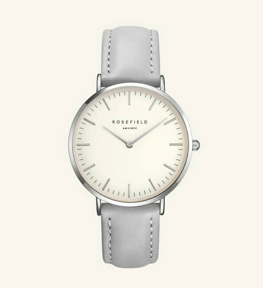 Social Rosefield The Bowery White Grey Silver
38mm