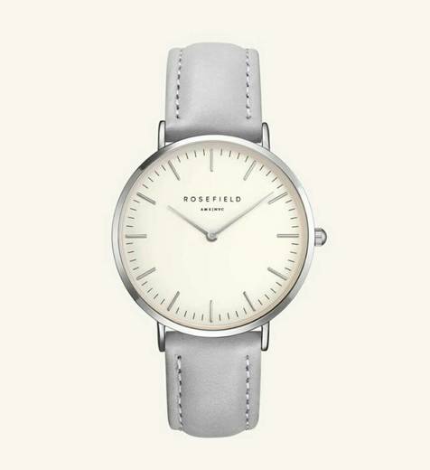 Rosefield The Bowery White Grey Silver
38mm