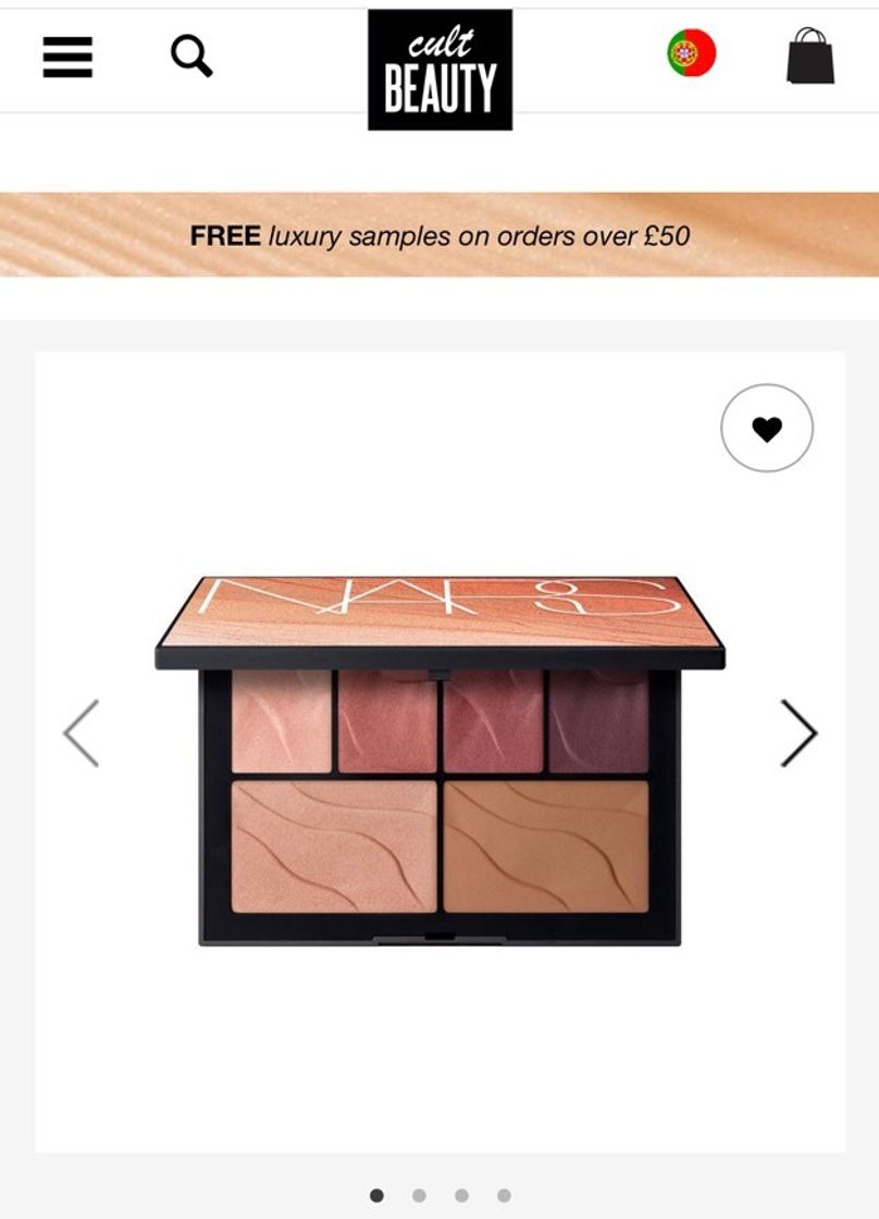 Social Nars hot nights face palette