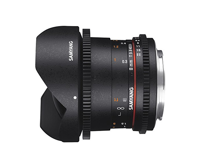 Electronic Samyang 8mm T3.8 VDSLR UMC Fish-Eye CS II SLR - Objetivo