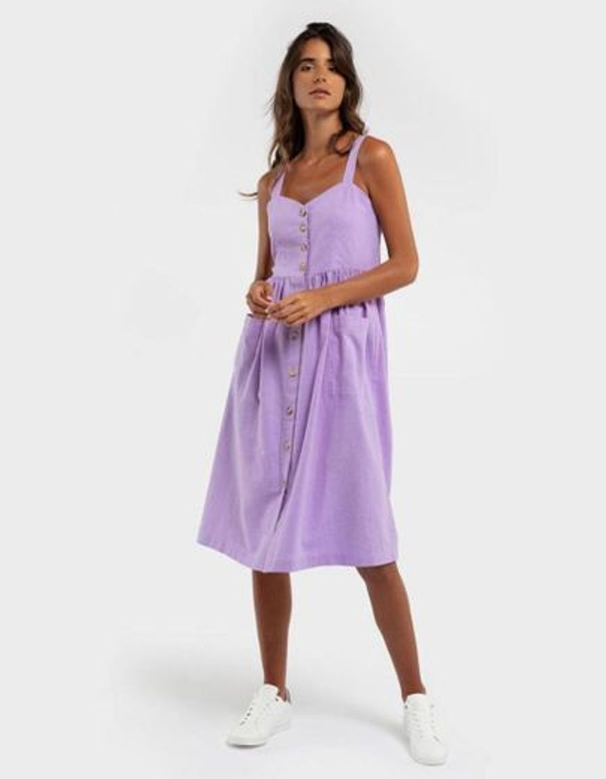 Social Vestido linho com bolsos 