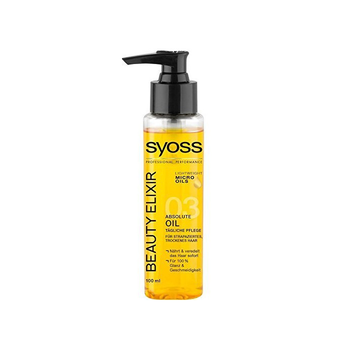 Social Syoss belleza Elixir Aceite 3.4 Fl Oz por Schwarzkopf