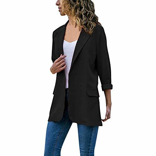 Fashion Mujeres Blazer Elegante Oficina Traje de Chaqueta Outwear Casual STRIR