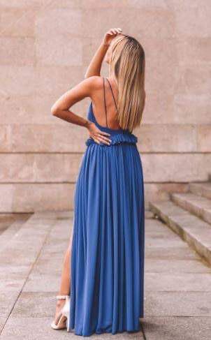 ENDHORA royal blue long dress