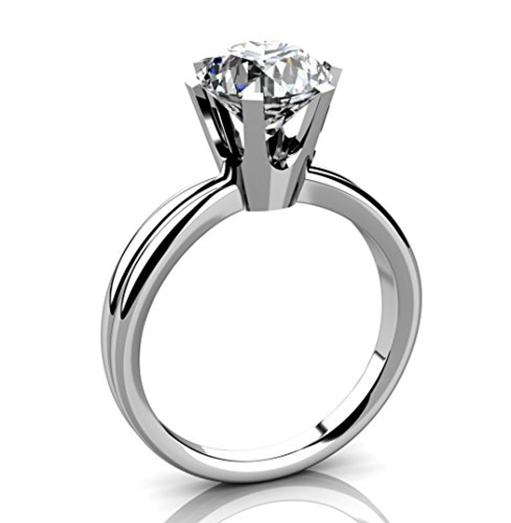 Producto 5JOYAS Alucinante Anillo Solitario En Oro 18kt Y Diamante G-VS1 con Certificado