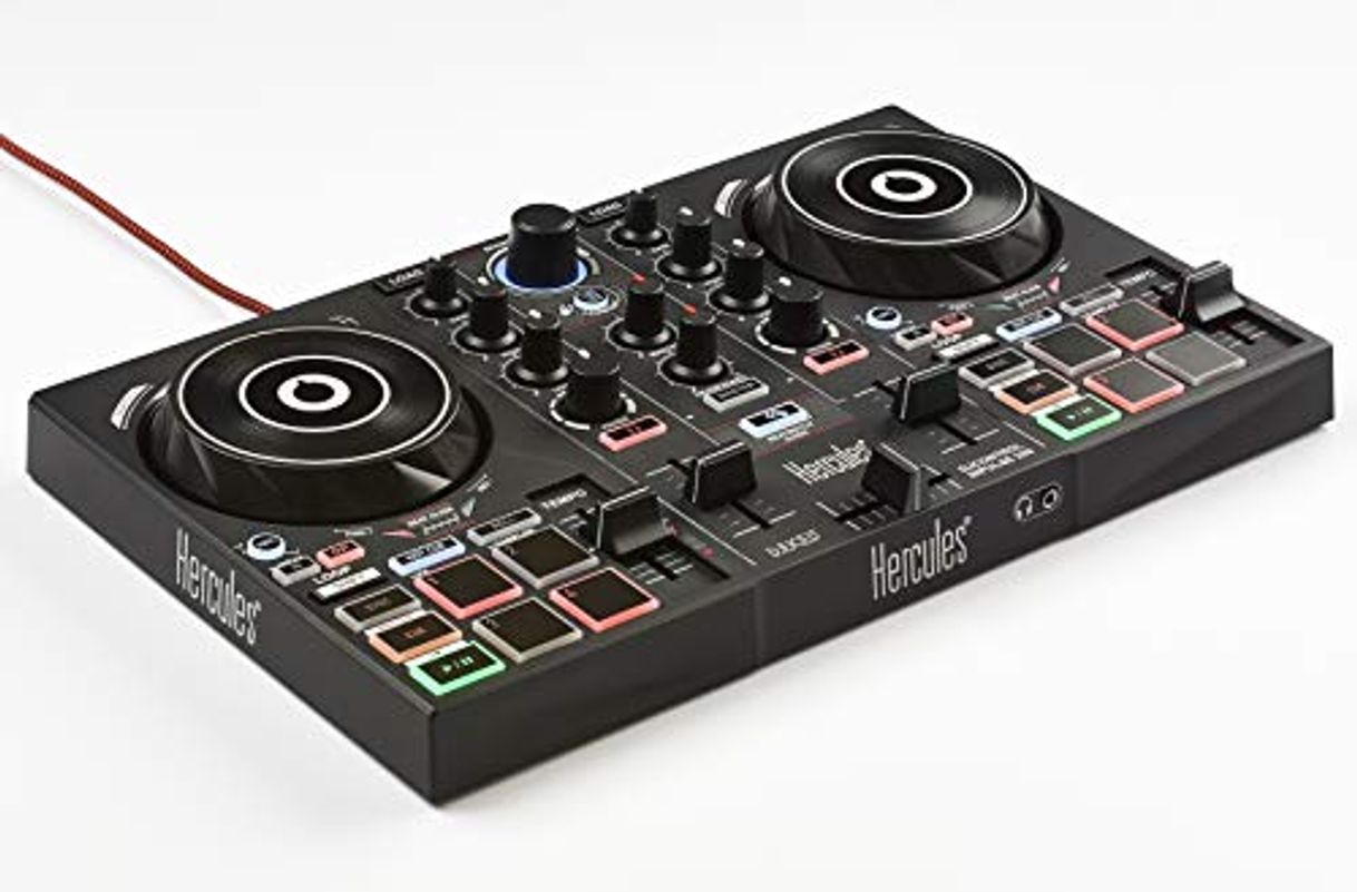 Electronic Hercules DJControl Inpulse 200 USB Ideal para Aprender a Mixer 2 Pistas con