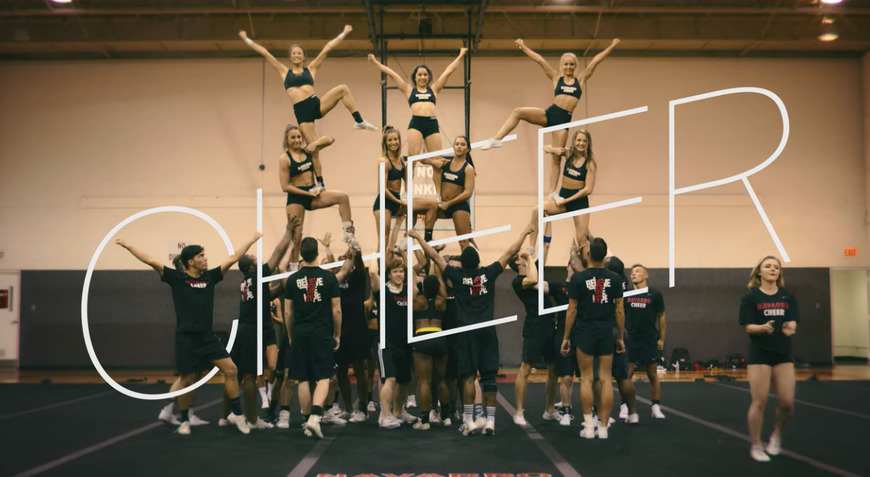 Cheerleaders en acción