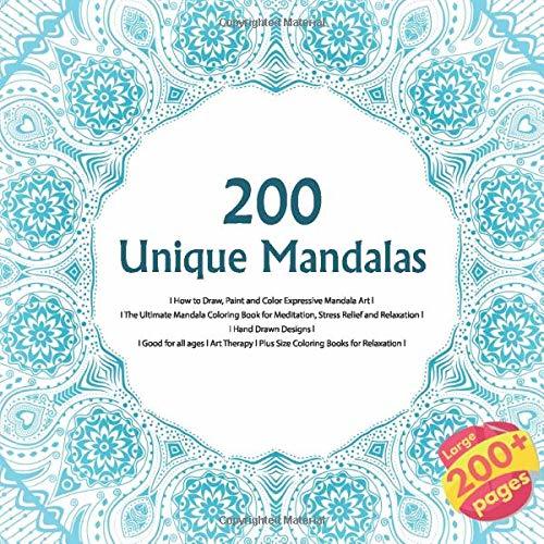 Book 200 Unique Mandalas How to Draw