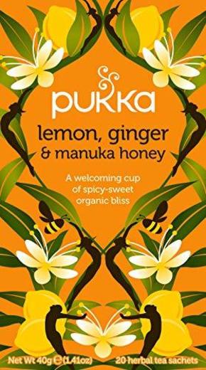 Pukka Herbs Pukka limón y Jengibre Manuka bolsitas de té