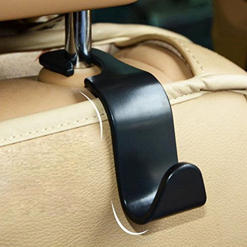 Productos WINOMO 4pcs Vehículo para automóvil Asiento Trasero Asiento reposacabezas Organizador Gancho de