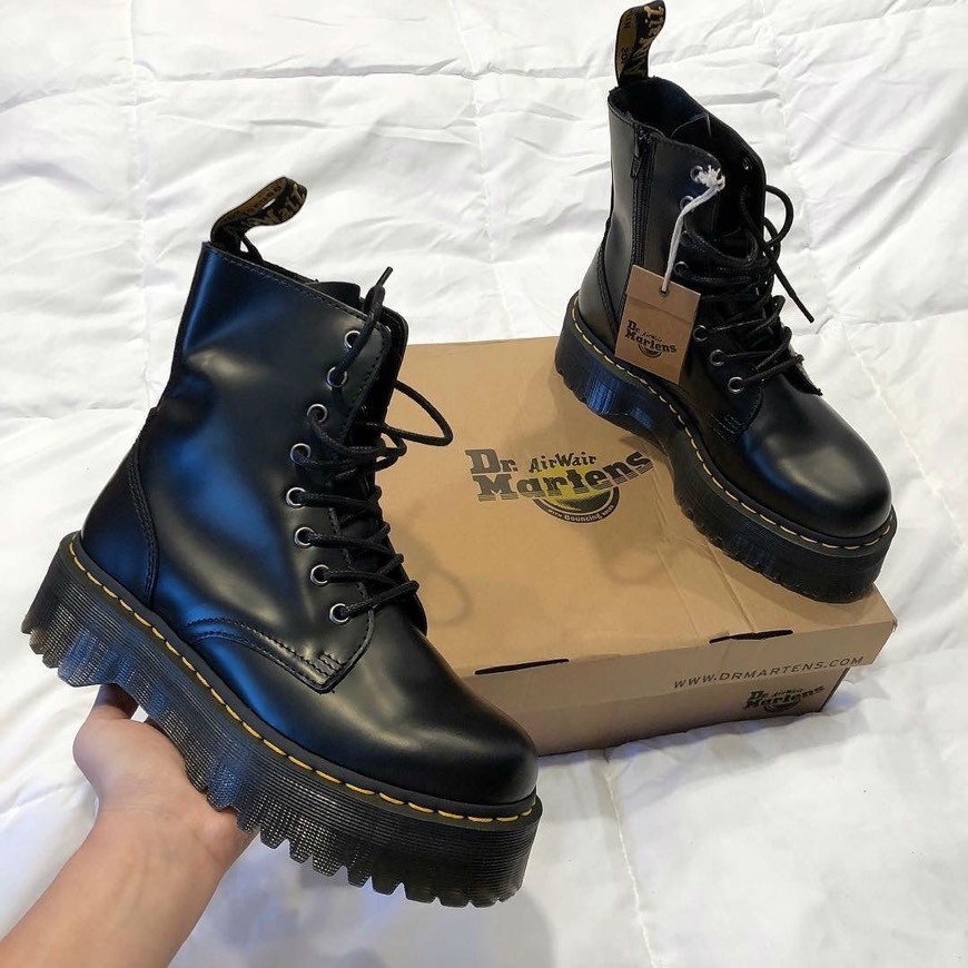 Moda Dr. Martens 1460 - Botas Militares de Mujer, Negro