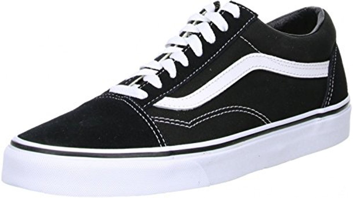 Moda Vans Old Skool Zapatillas Unisex, Negro (Black/White)