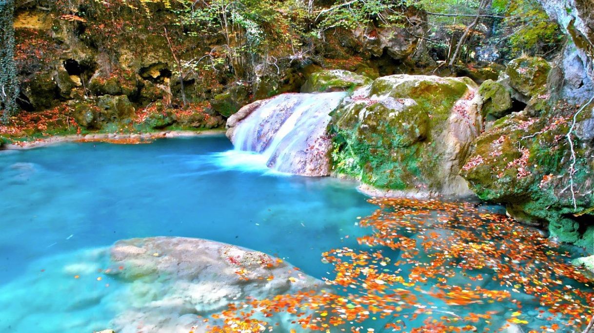 Lugar Nacedero Urederra en Baquedano