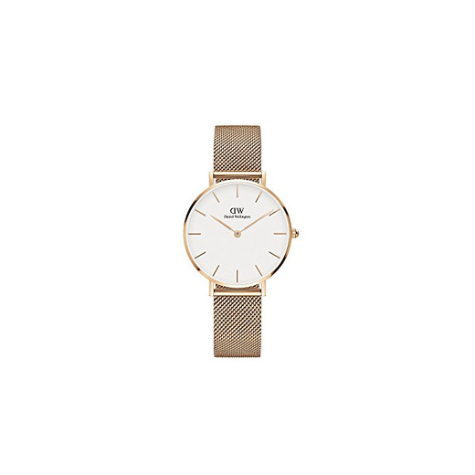 Daniel Wellington Reloj Digital para Mujer de Cuarzo con Correa en Acero