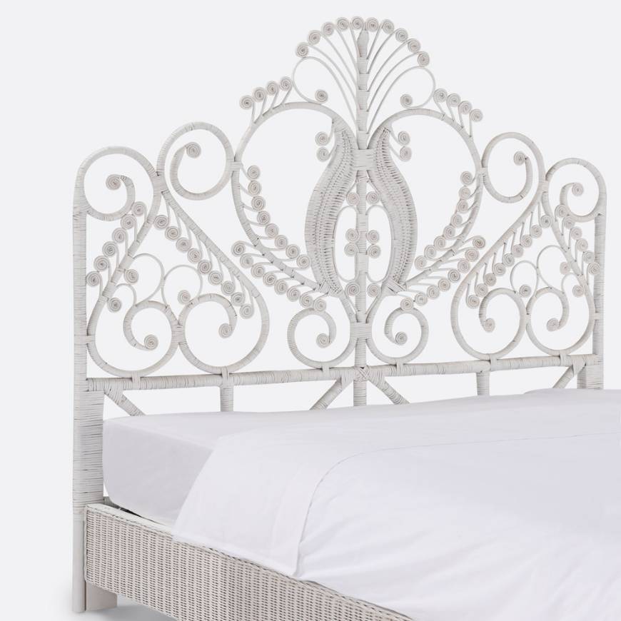 Product Cama de casal madeira e vime