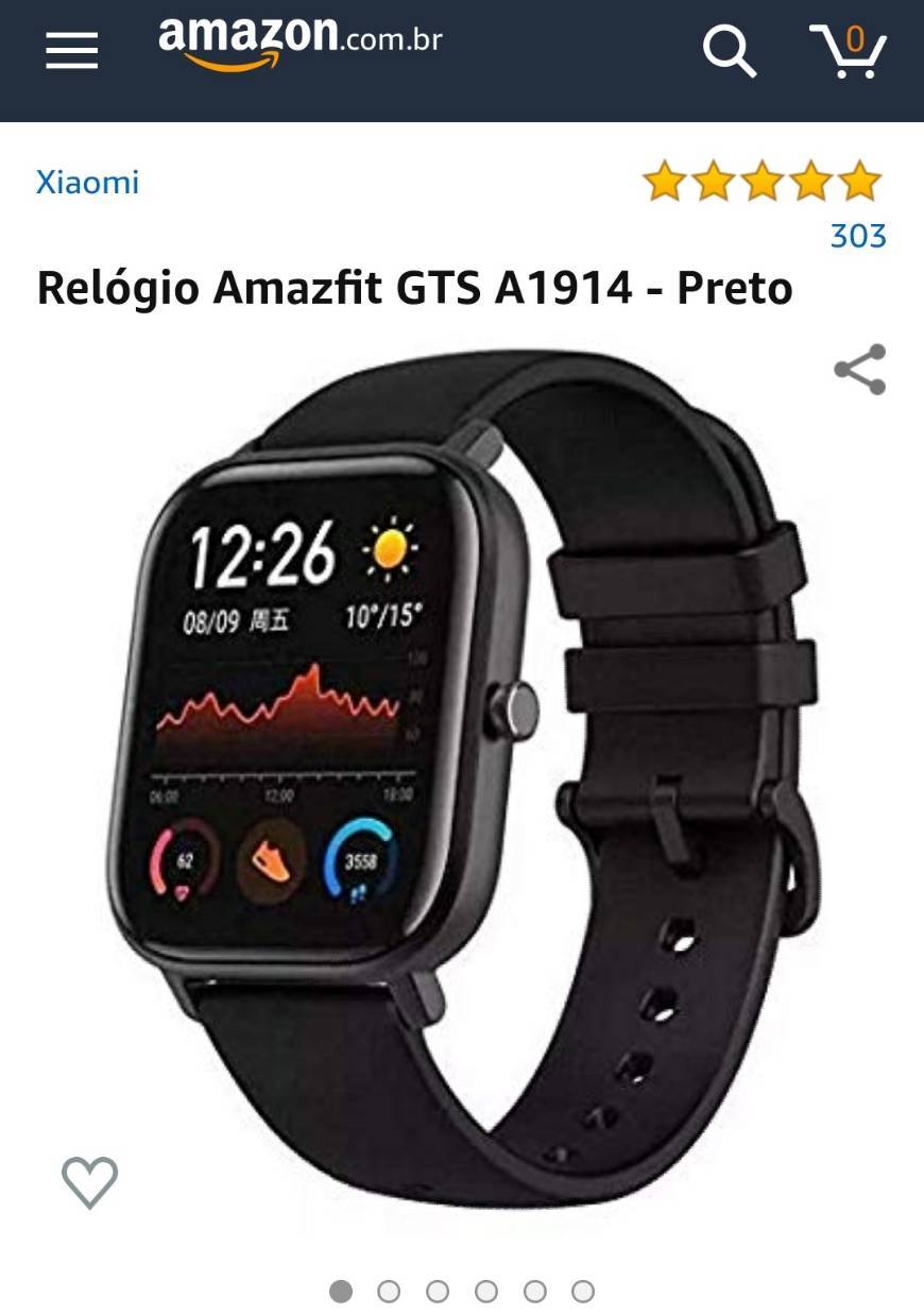 Producto Relógio Amazfit GTS A1914