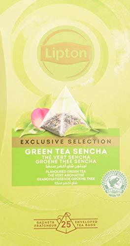 Product Lipton Selección Exclusiva Té Verde Sencha - 6 Cajas con 25 Pirámides