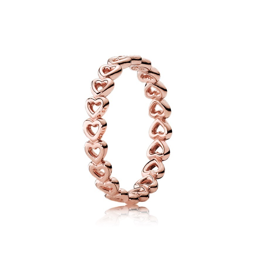 Moda Anel Pandora rose gold