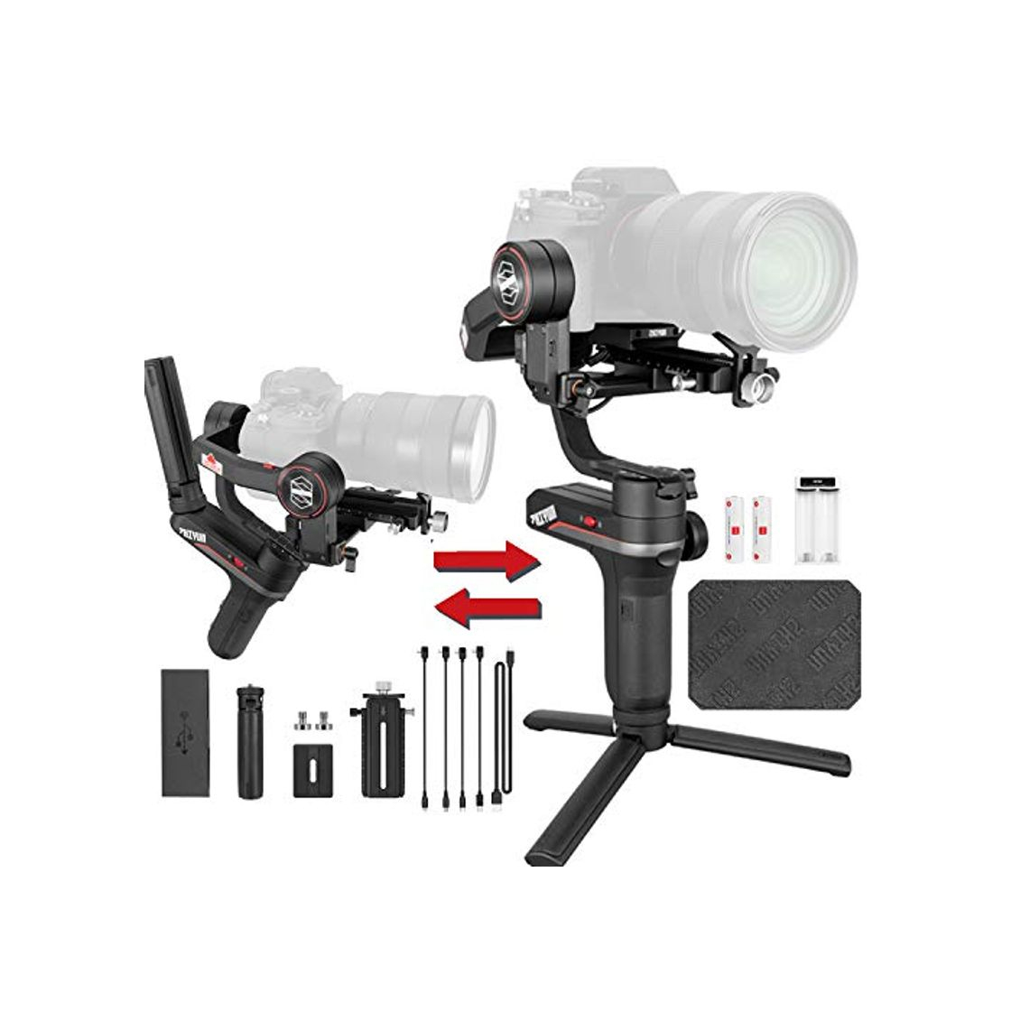 Products Zhiyun WEEBILL S Estabilizador Gimbal Palmar de 3 Ejes para cámaras Mirrorless,