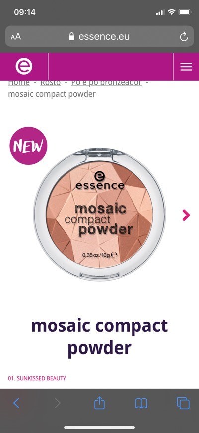 Products mosaic compact powder
