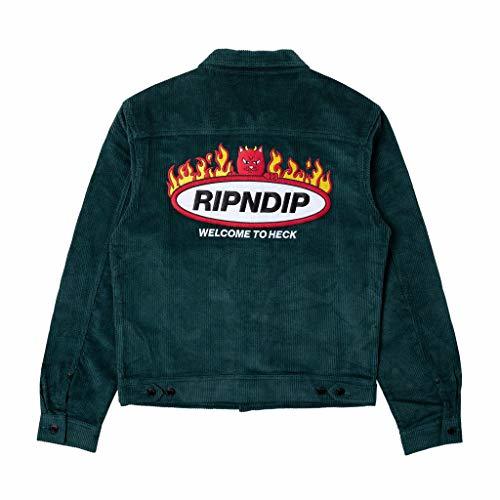 Moda Ripndip Welcome to Heck Corduroy Jacket Verde Oscuro L