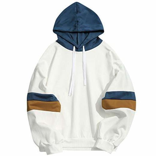 Overdose Sudadera Hombres Patchwork Slim Fit Hoodie OtoñO Moda Outwear Nueva Blusa