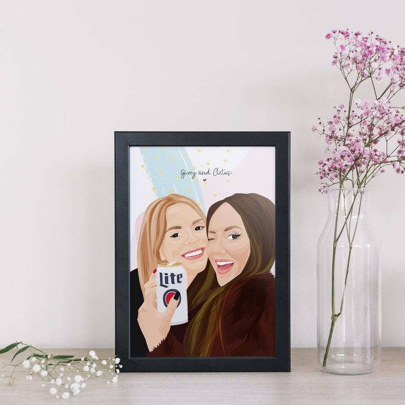 Productos Personalised Best Friend Print 