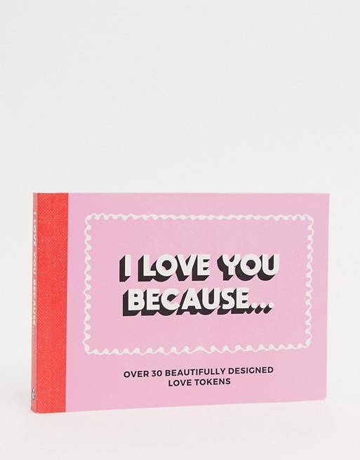 Product I love you because vouchers book 