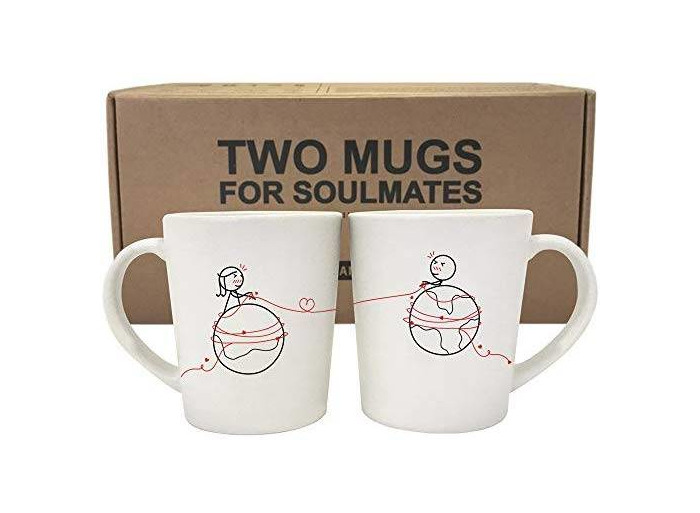 Producto BOLDLOFT You Are Worth Every Mile His and Hers Coffee Mugs