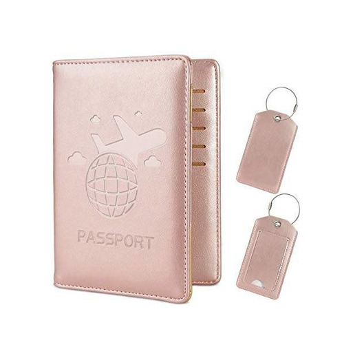 COCASES Leather Passport Holder Cover Case RFID Blocking 