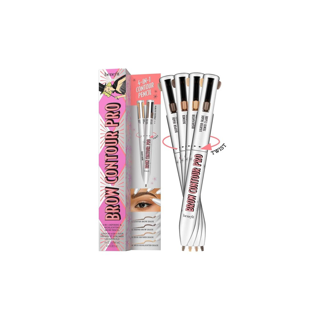 Social Brow Contour Pro 4-in-one defining & highlighting eyebrow pencil
