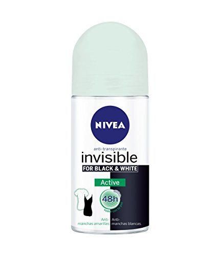 NIVEA Desodorante Roll-On Invisible For Black & White Active