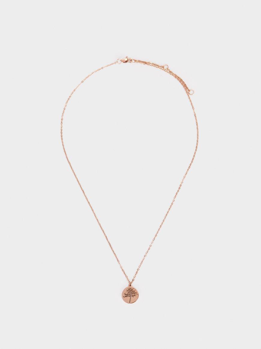 Social Colar curto de aço árvore Parfois