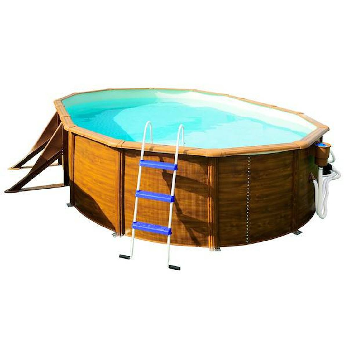 Piscina em aço imitação madeira 610x375x120cm - Leroy Merlin ...