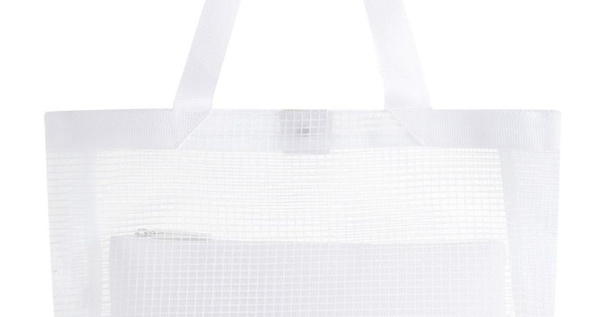 Social Bolsa shopper bolsa rede branco | Malas carteiras 