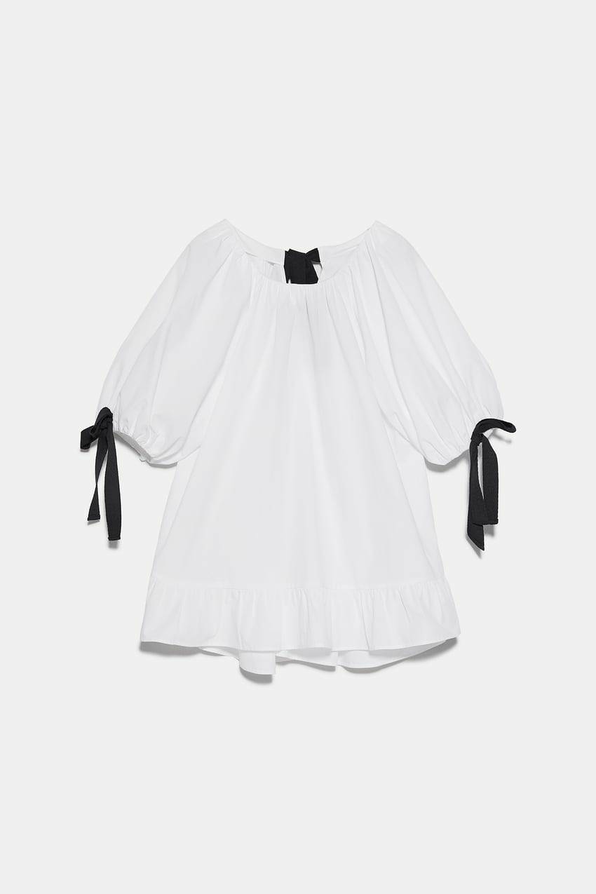 Social Blusa comprida popelina 