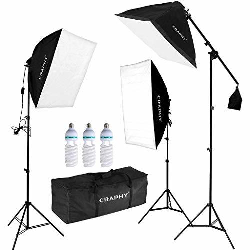 Electronic Pro Foto Softbox Luz Kit de Iluminación Continua