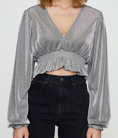 Moda Top brilhante - Pull & Bear