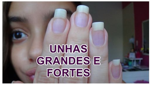 Unhas fortes.