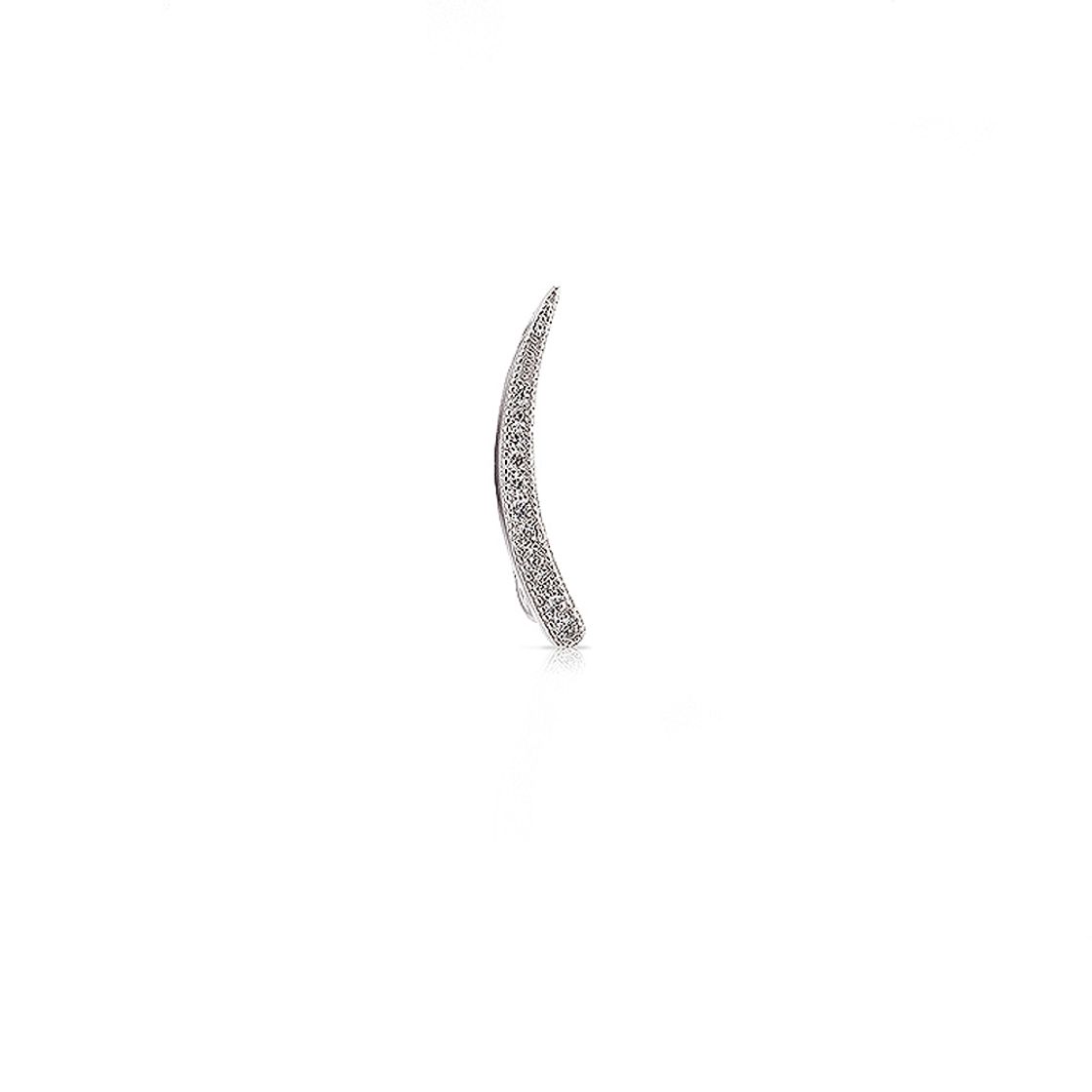 Moda Earcuff derecho brilla con luz propia - ARARAT Joyas