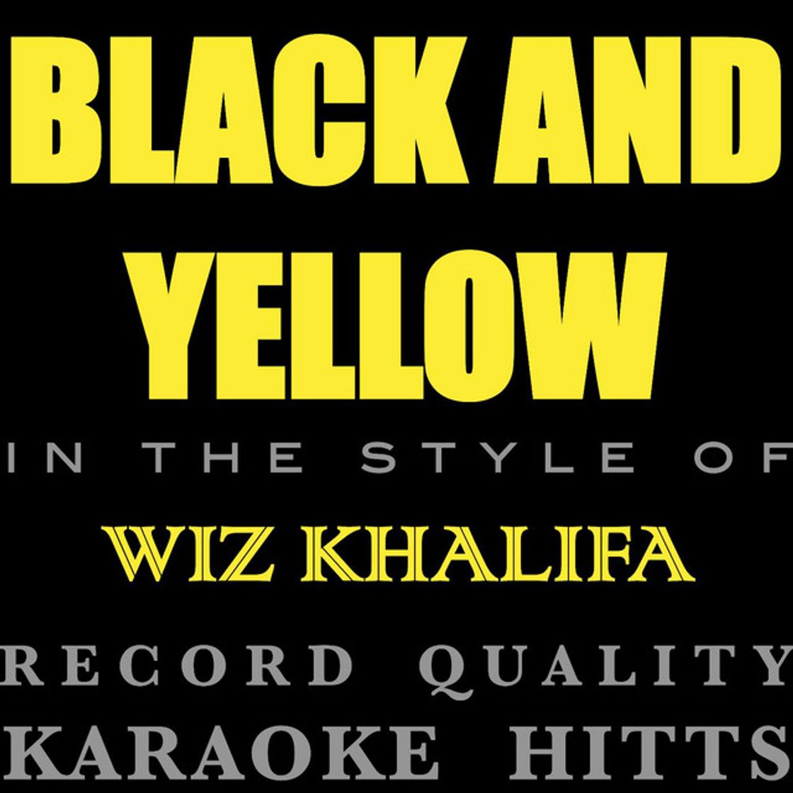 Music Wiz Khalifa - Black and Yellow [karaoke/Instrumental]