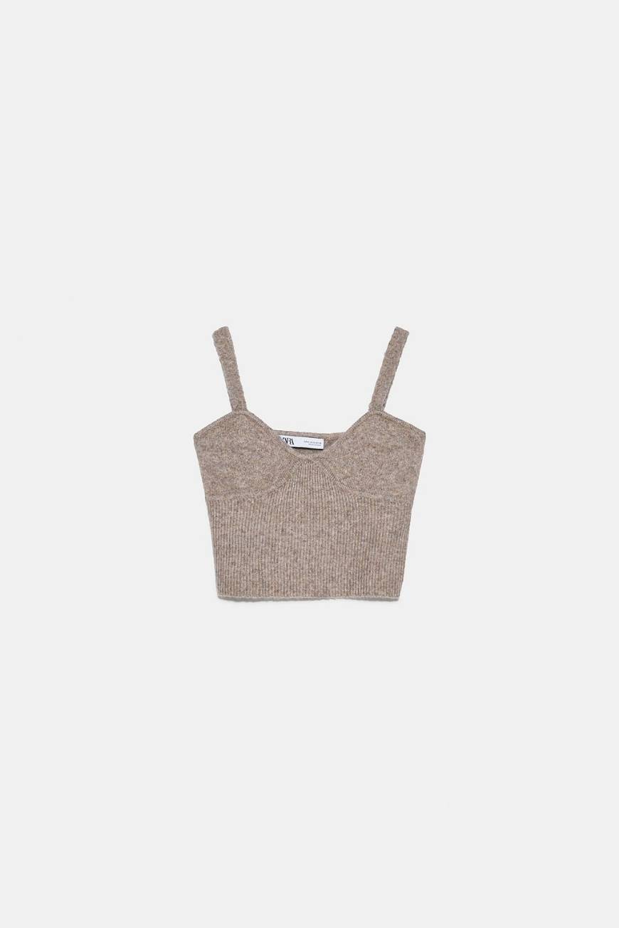 Fashion Crop top de malha